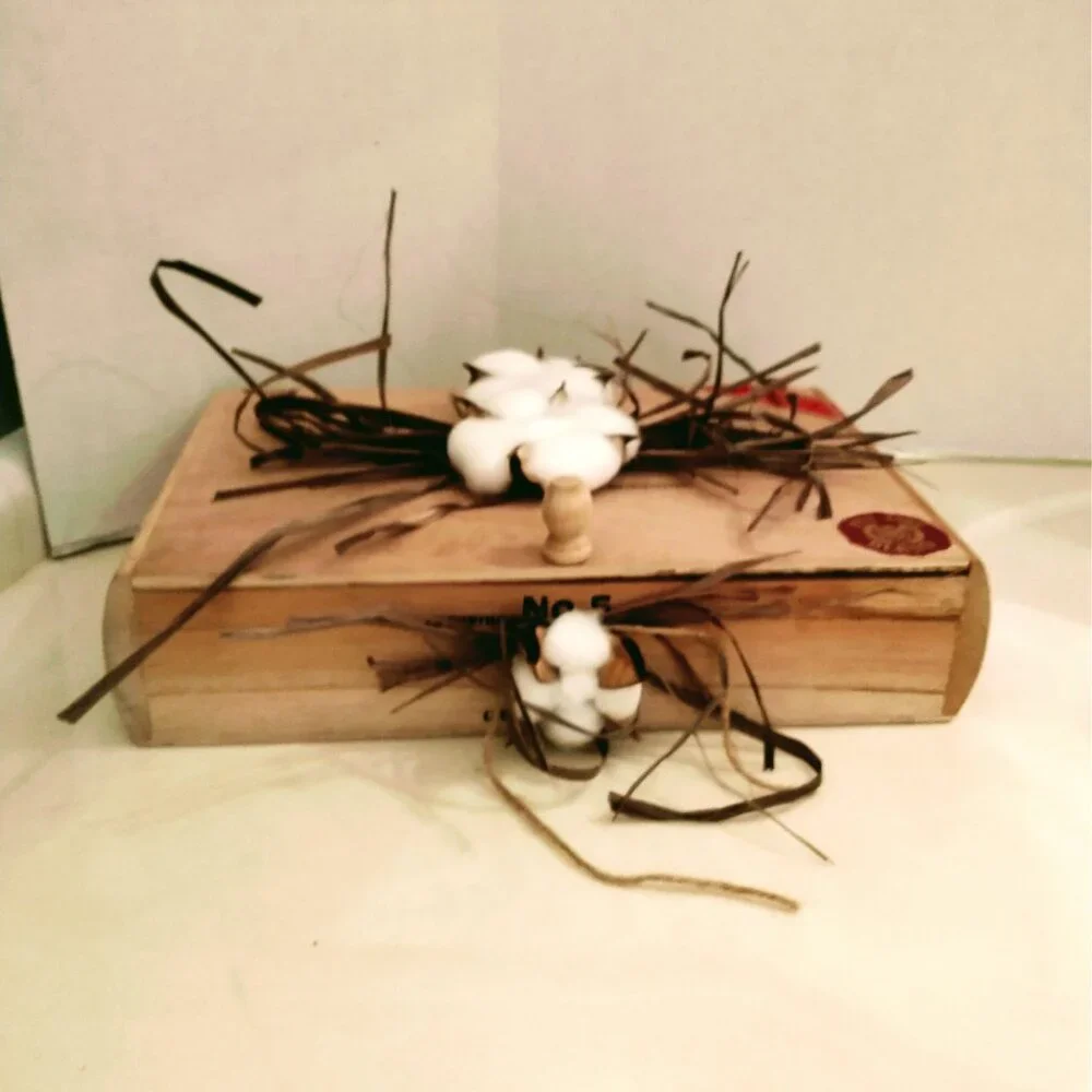 Suenos de Saundra Upcycled, Large, COROJO #5, Cigar Box, Home Accent/Storage